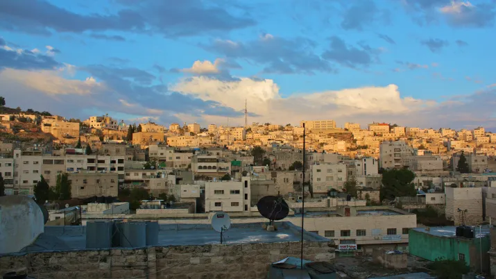 Vue sur Hebron, Territoires palestiniens