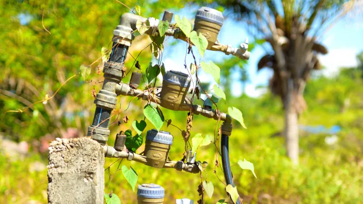 robinets, eau, assainissement, Apatou, Guyane française