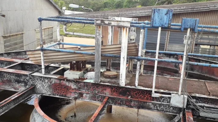 station de traitement des eaux usées, Moengo, Suriname