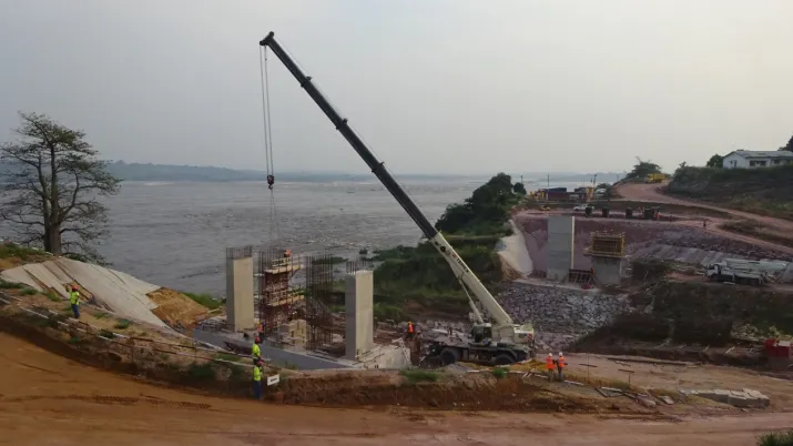 Chantier, route de la Corniche, Congo, projet infrastructures