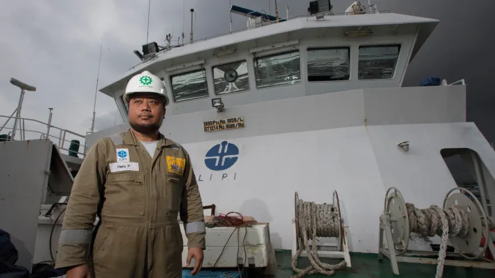 Sur le bateau du LIPI