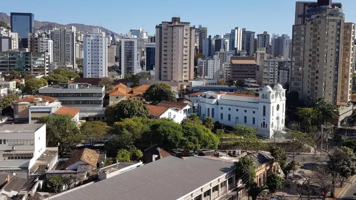 Ville de Belo Horizonte dans l'État du Minas Gerais au Brésil