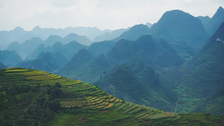 Paysage au Vietnam