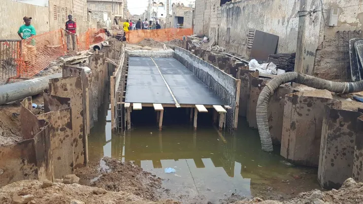 Lutter contre les inondations dans la zone de Pikine Irrégulier Sud dans la banlieue de Dakar