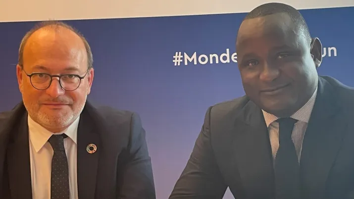 Rémy Rioux et Papa Amadou Sarr à l'AFD