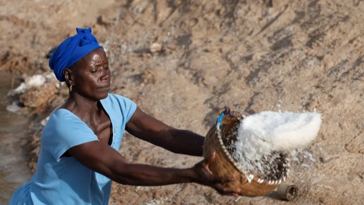 Production de sel dans le du delta du Sine Saloum