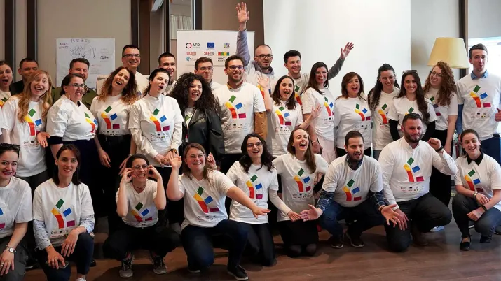 groupe de candidats à l'entrepreneuriat social