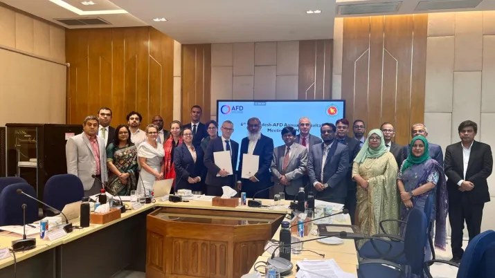 The Agence Française de Développement (AFD) and Bangladesh hold the 6th Annual Consultation Meeting -image-