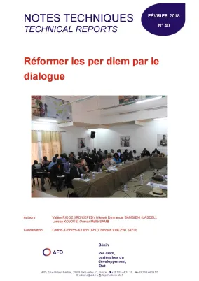 AFD, Agence Française de Développement, Bénin, Afrique, Per diem, partenaires du développement, État