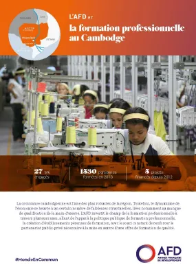 L'AFD et la formation professionnelle au Cambodge