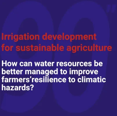 How can water resources be better managed to improve farmers' resilience to climatic hazards?