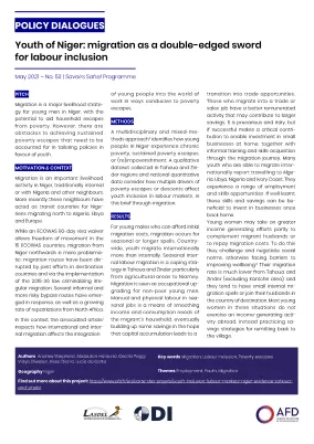 Policy Dialogues on youth of niger