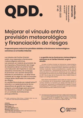 Mejorar el vínculo entre previsión meteorológica y financiación de riesgos