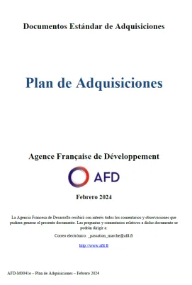 procurement plan ES