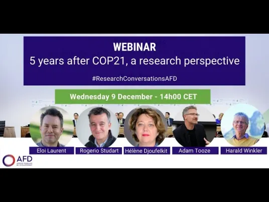 5 years after COP 21, a research perspective - 9 décembre 2020