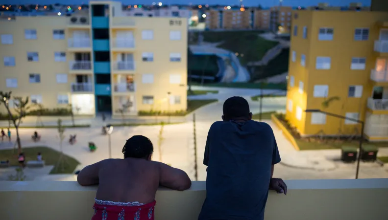 Habitants de la Nueva Barquita à Saint-Domingue, République dominicaine