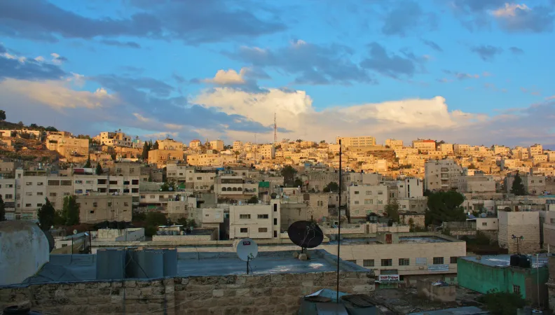 Vue sur Hebron, Territoires palestiniens