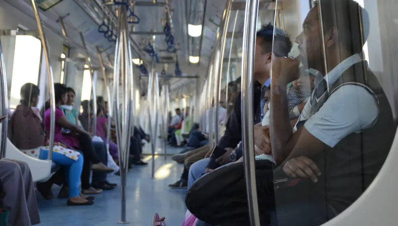 métro, transport, Bangalore, Inde