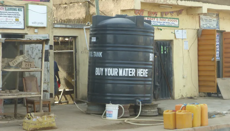 Citerne eau, Nigéria