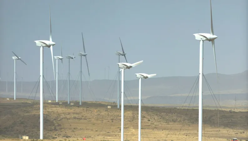 Ethiopia’s first wind farm in Mekele / Didier Gentilhomme AFD