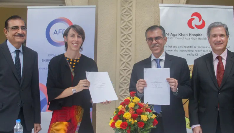 Aga Khan Health Service, Tanzania and agence francaise de developpement (afd)  sign an agreement to establish an infectious disease unit in Dar es Salaam and Mwanza