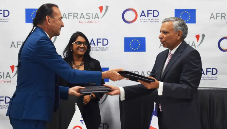 Une ligne de crédit verte de 10 millions d'euros à AfrAsia Bank dans le cadre du programme Sunref Mauritius