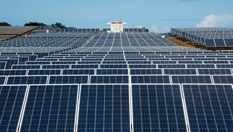 Maurice centrale panneaux photovoltaïque électricité énergie solaire renouvelable