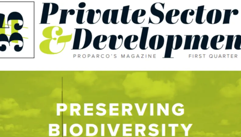 Proparco biodiversity