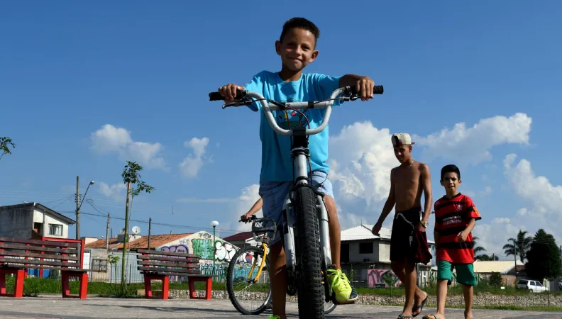 Sport and development, bike, Curitiba, Brazil, social link