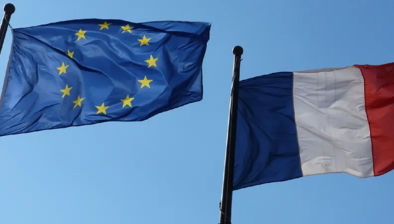 Drapeau Europe Union européenne France français européen