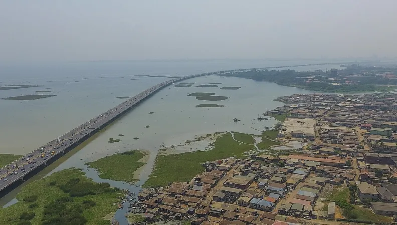 Vue aérienne de Lagos