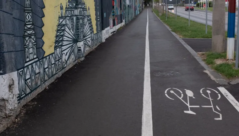 Bande cyclable en Serbie