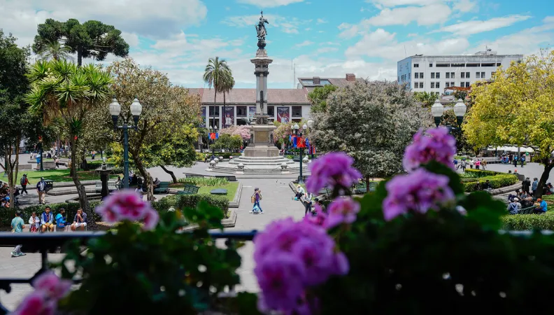 Ville de Quito, en Equateur