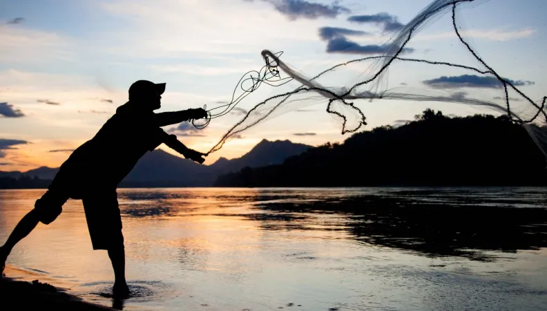 Pêche Mekong Laos