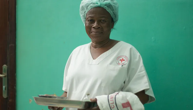 Une infirmière de Kinshasa en RDC