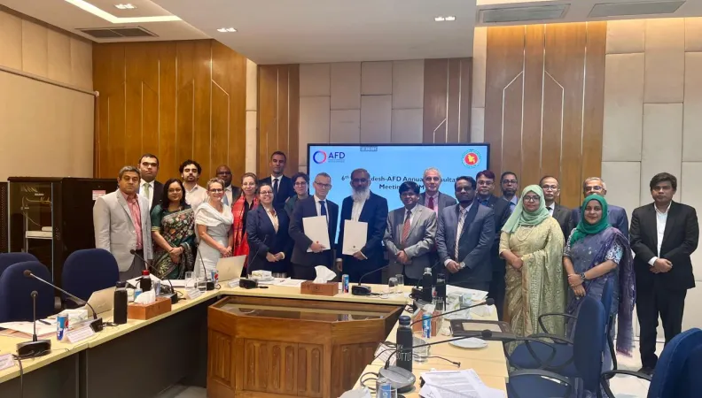 The Agence Française de Développement (AFD) and Bangladesh hold the 6th Annual Consultation Meeting -image-