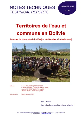 Etudes sur l'eau et les communs en Bolivie