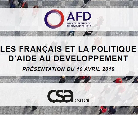 Sondage CSA Resear Les Français et la politique d'aide au développement
