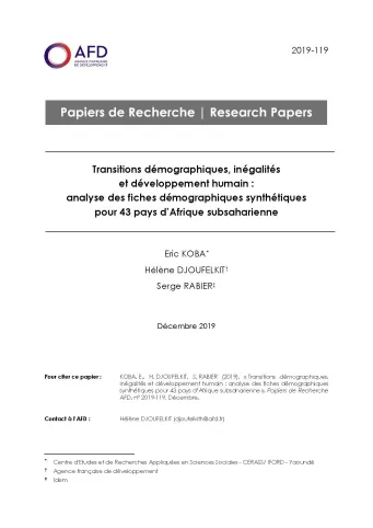 Transitions démographiques en ASS_couv