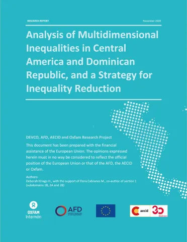 Analysis of Multidimensional Inequalities in Central America and Dominican Republic, and a Strategy for Inequality Reduction