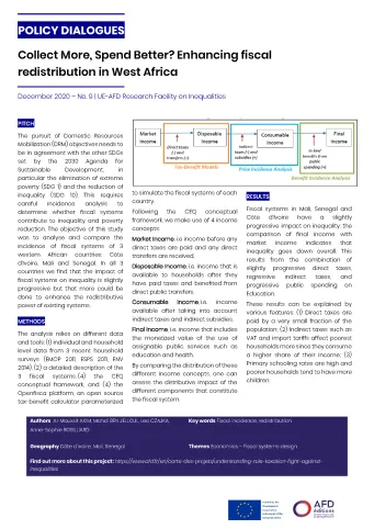Policy dialogues in fiscal redistribution in West Africa