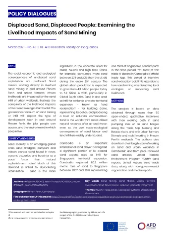 AFD Policy Dialogues - EU-AFD Research Facility on Inequalities