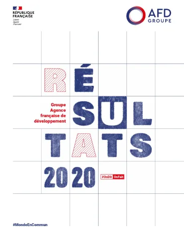 Retrouvez les principaux indicateurs des résultats 2020 du groupe AFD dans cette brochure de 12 pages au format PDF