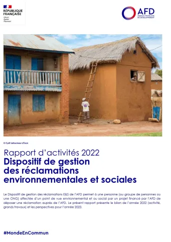 Dispositif de gestion de réclamation environnementales et sociales - Rapport d'activité 2022