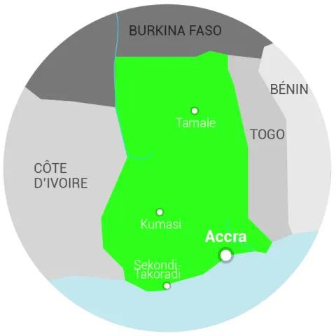 Carte Ghana