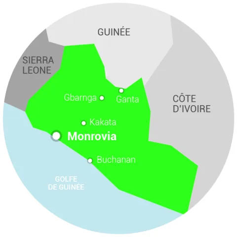 Carte Libéria