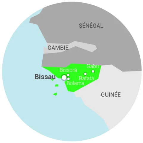 Carte Guinée Bissau