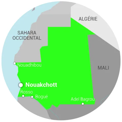 Carte Mauritanie