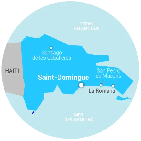 Carte République dominicaine