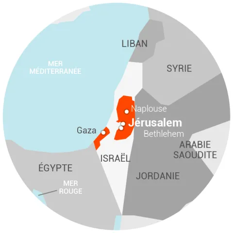 Carte Palestine